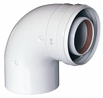 Отвод коаксиальный Baxi 60/100, 90°,без муфты (71410151)