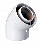 Коаксиальный отвод Baxi 45°, диам. 60/100 мм
