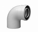 Коаксиальный отвод Baxi полипропиленовый 87°, диам. 80/125, HT